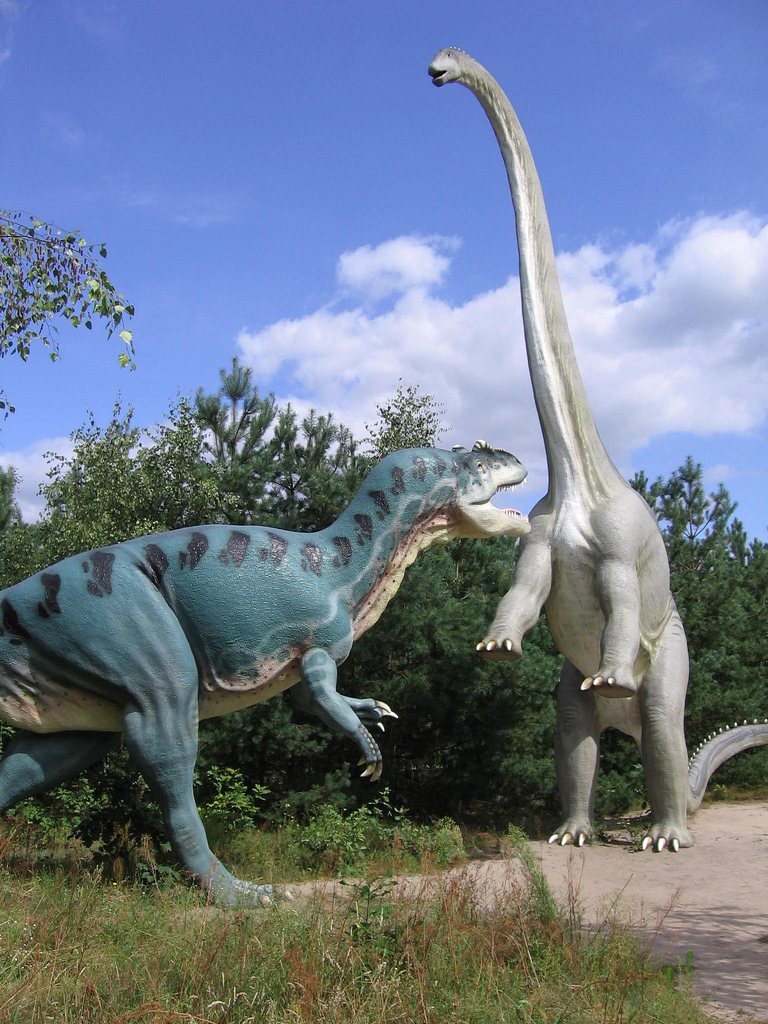 Allosaurus ja Diplodocus