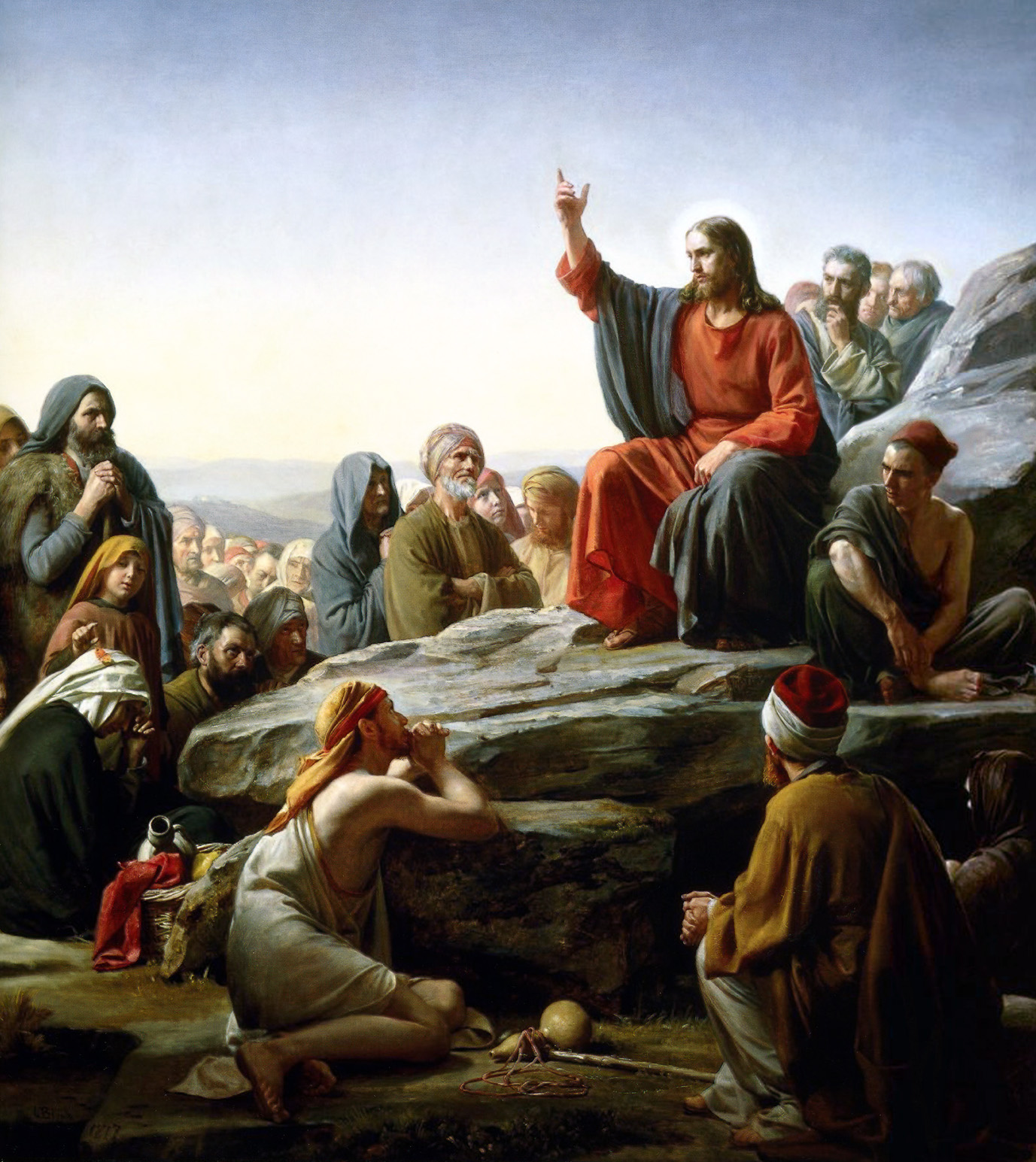 Jeesus puhuu vuorella