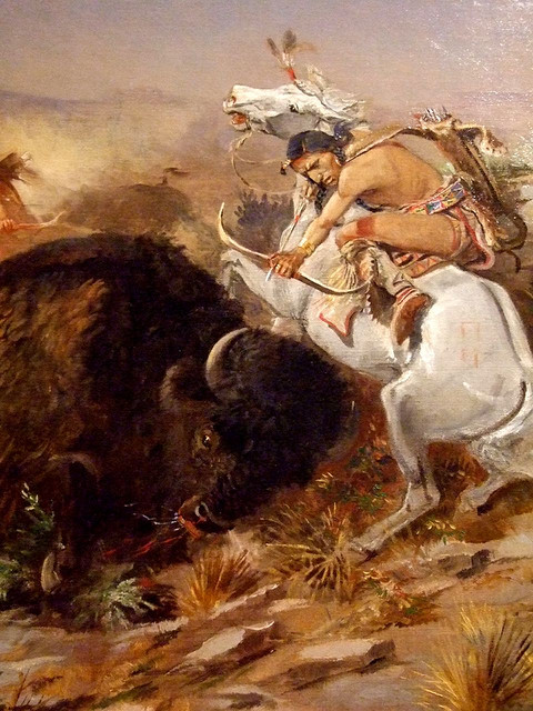 Indian Buffalo Hunt by Charles M. Russell